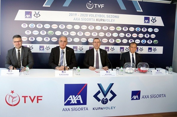 AXA Sigorta Kupa Voley Erkekler Kategorisinde 1.Etap Eşleşmeleri Belli Oldu