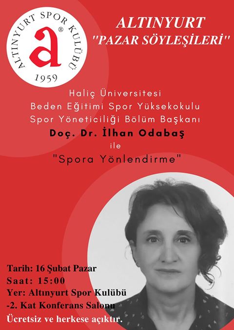 Altınyurt Spor Kulübü'nde Pazar Söyleşileri Devam Ediyor