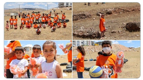 Tiger, Siirt'teki voleybol sevdalısı çocukları sevindirdi