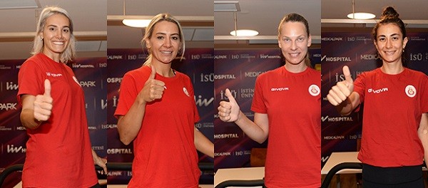 Galatasaray HDI Sigorta Kadın Voleybol Takımı sağlık kontrolünden geçti
