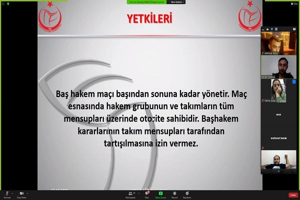 Şırnak'ta Online hakem toplantısı gerçekleştirildi