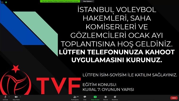 İstanbul’da 2021’in ilk hakem toplantısı gerçekleştirildi