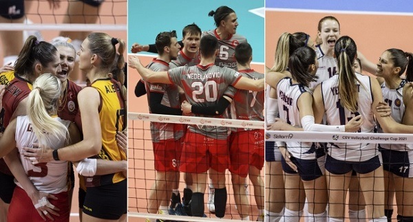 Voleybolda 3 Türk takımı, Avrupa kupalarında finalde