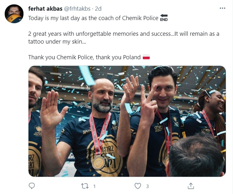 Ferhat Akbaş Polonya'ya veda etti