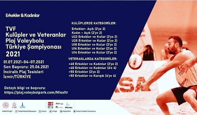 2021 TVF Plaj Voleybolu Kulüpler Türkiye Şampiyonası Müracaatları Başladı