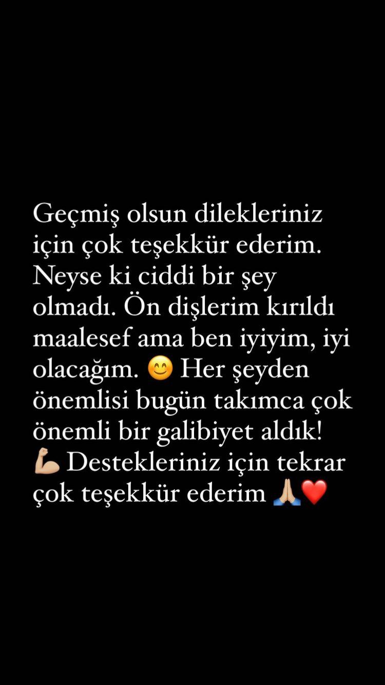 Meliha İsmailoğlu: Ön dişlerim kırıldı ama iyi olacağım. Çok önemli bir galibiyet aldık!