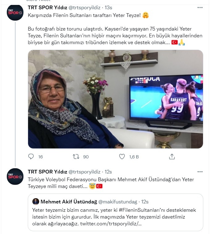 Yeter Teyze, Akif Başkanın Konuğu Olacak