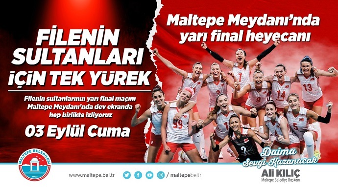 Kadıköy, Maltepe, Bakırköy, Sarıyer, İzmir ve daha birçok yerde Sırbistan maçı ile voleybol açık alanlara iniyor