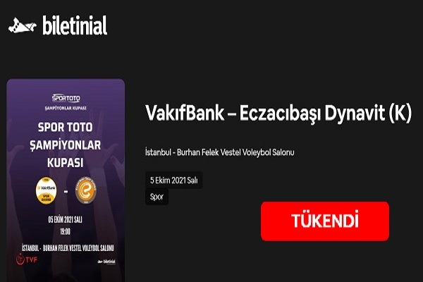Dev Maçın Biletleri Tükendi