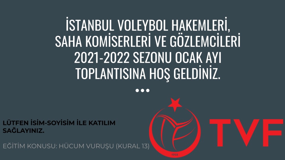 İstanbul'da Yeni Yılın İlk Aylık Hakem Toplantısı Gerçekleştirildi