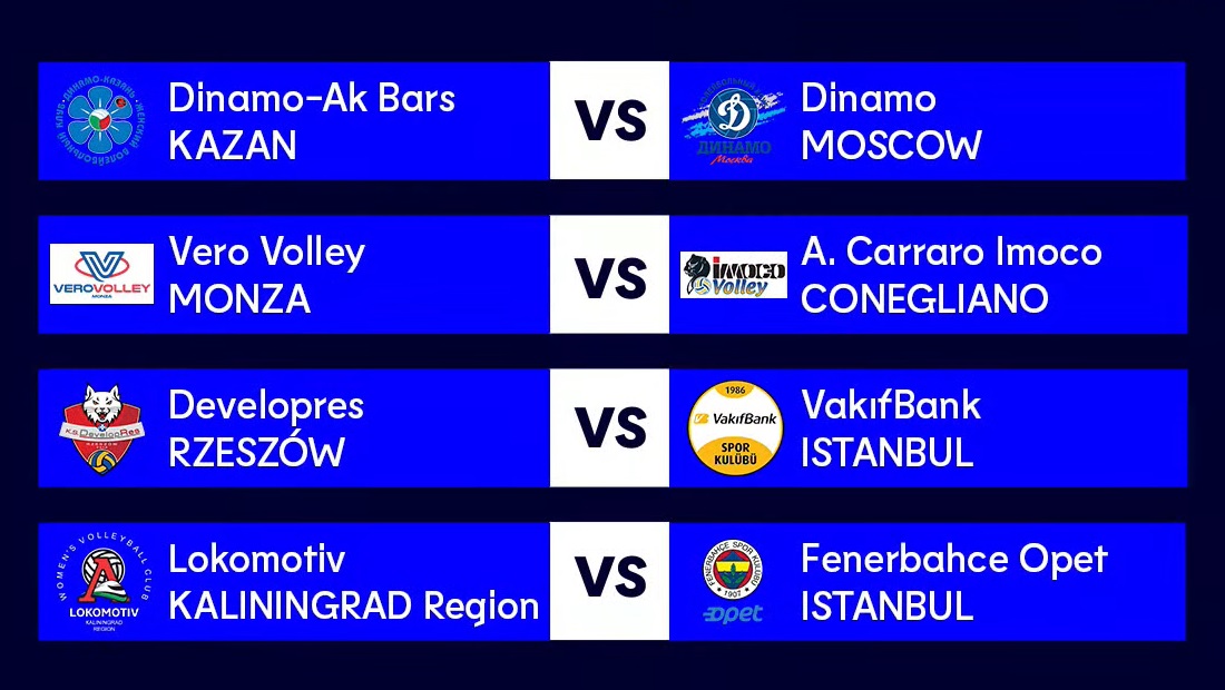 Şampiyonlar Ligi'nde Rakiplerimiz ve Dörtlü Final Yolu Belli Oldu