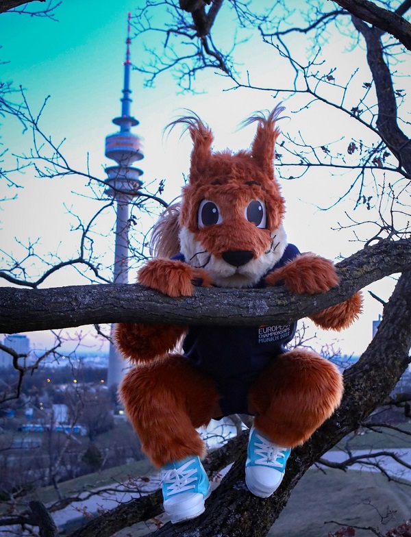 2022 Münih Avrupa Şampiyonası Maskotu Gfreidi