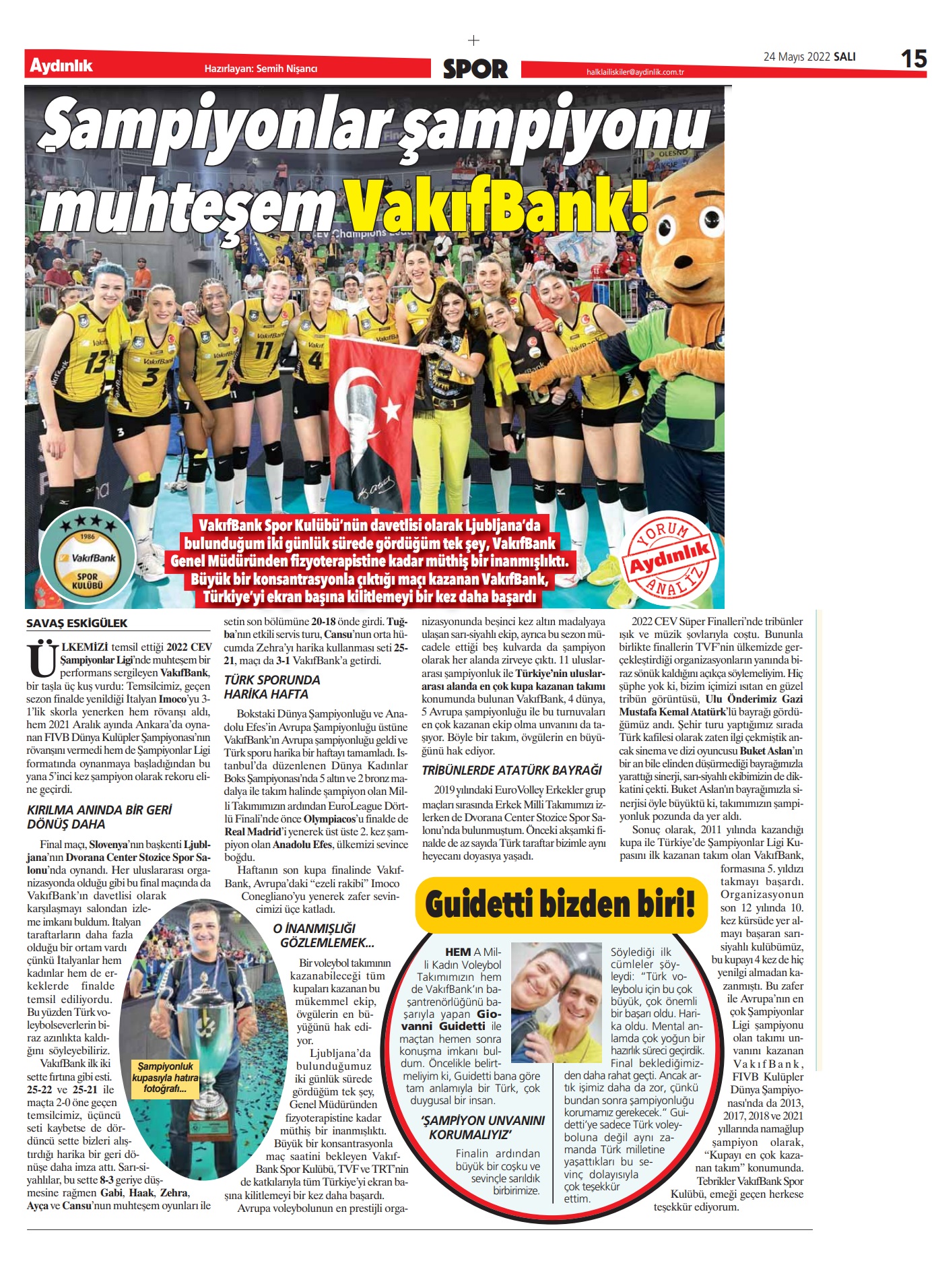 Muhteşem VakıfBank, bir taşla 3 kuş vurdu