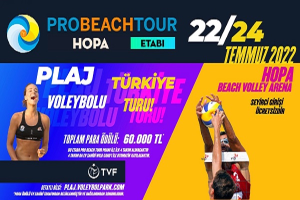 El ele veren Hopa, plaj voleybolunda bir marka