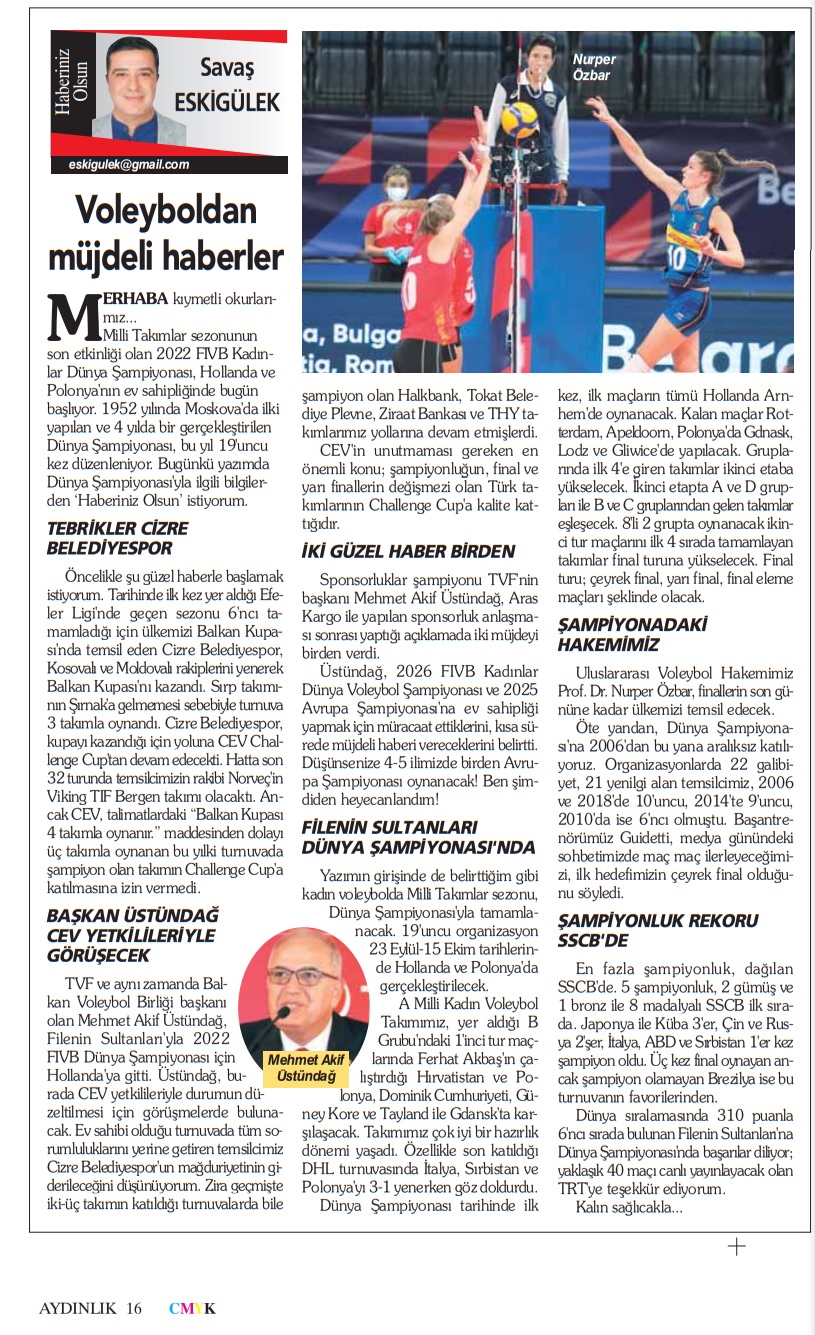 Voleyboldan Müjdeli Haberler