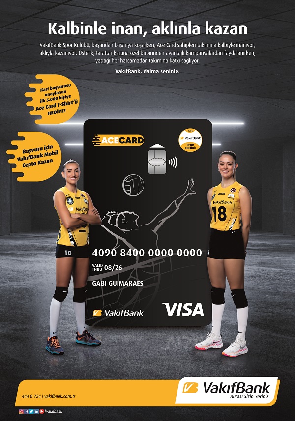VakıfBank’tan voleybola özel Ace Card