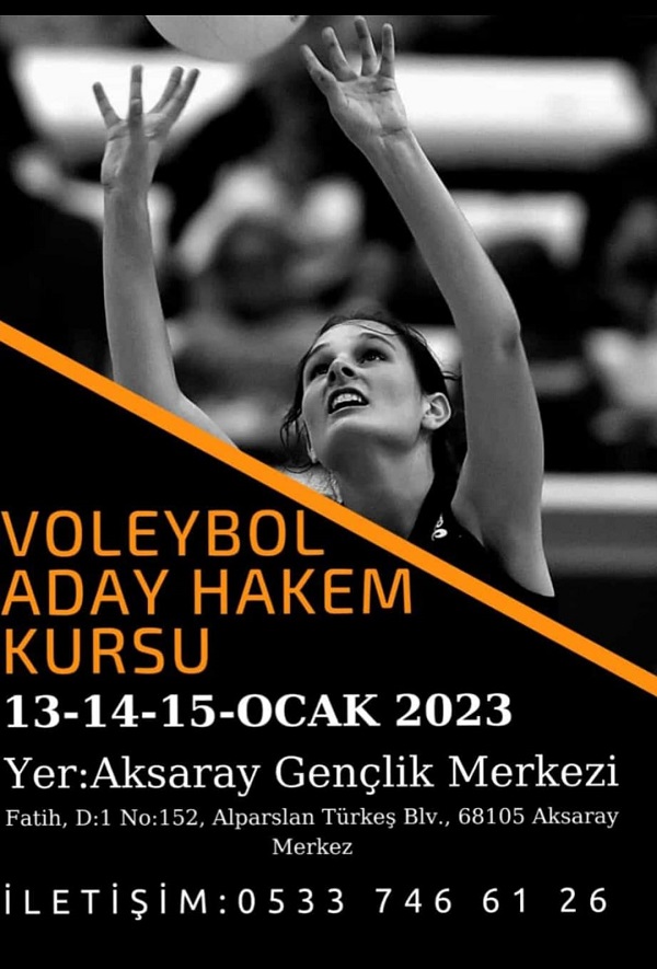 Aksaray'da Voleybol Hakem Kursu Açılıyor