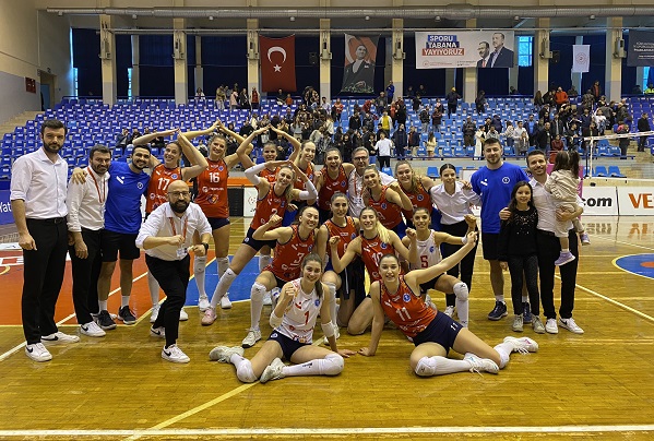 Aydın BŞ Belediyespor, THY'ye 3.'lük fırsatı vermedi