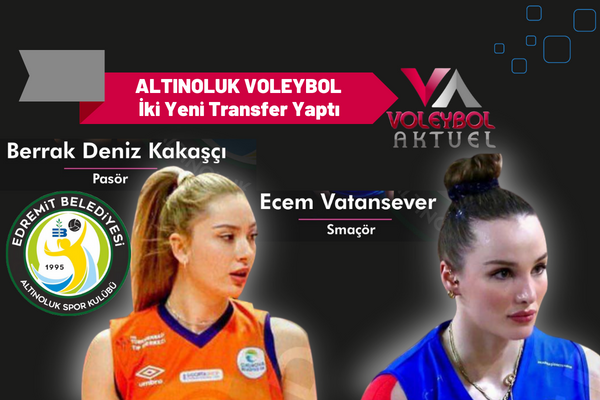 Altınoluk Spor Kulübü'ne Merinos Voleybol'dan İki Yeni Transfer