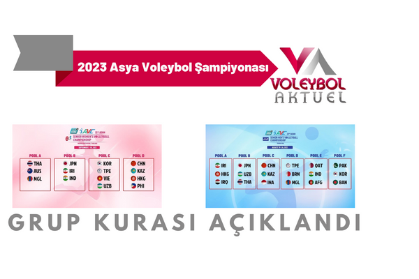 2023 Asya Voleybol Şampiyonası Grup Kurası Açıklandı