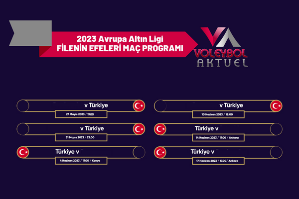Filenin Efeleri’nin Avrupa Altın Lig Takvimi Açıklandı