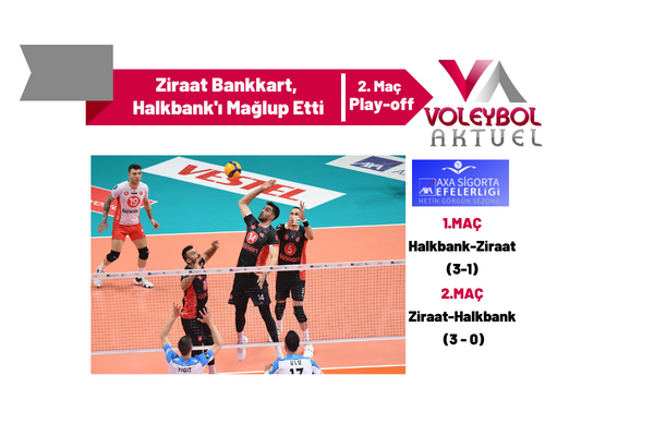Ziraat Bankkart, Final 2. Karşılaşmasında Halkbank'ı Mağlup Etti