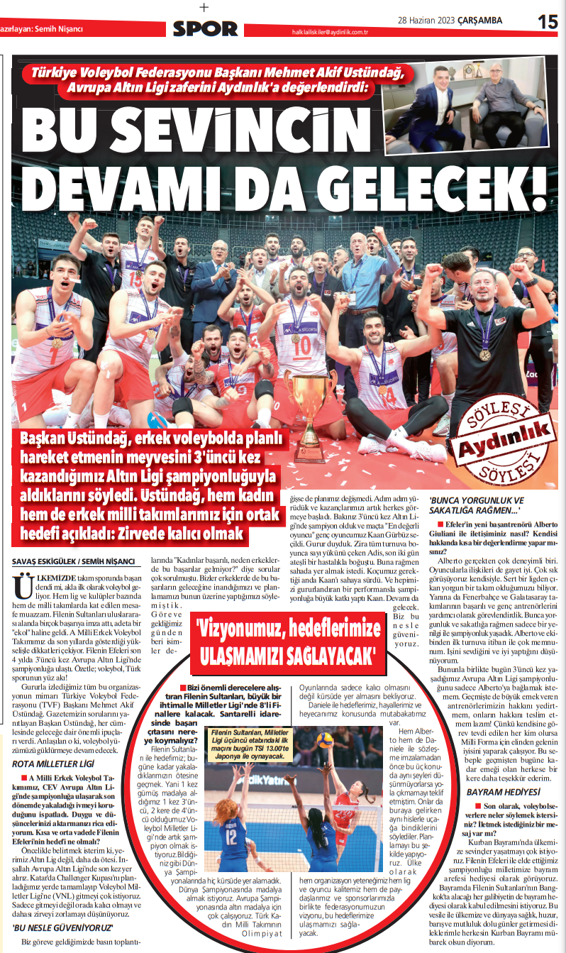 Akif Başkanla Bayram Sohbeti: Hedef zirvede kalıcı olmak