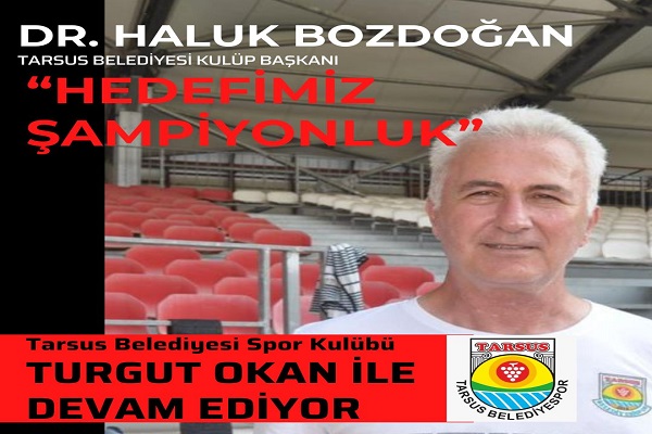 Tarsus Belediyesi Başantrenör Turgut Okan'la Sözleşme Yeniledi