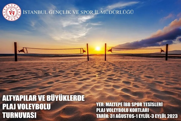 İstanbul'da altyapılar ve büyüklerde plaj voleybolu turnuvası