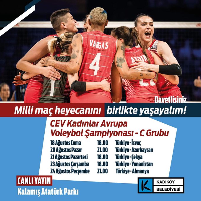 Kadıköy Belediyesi'nden Milli Maçlara Davet