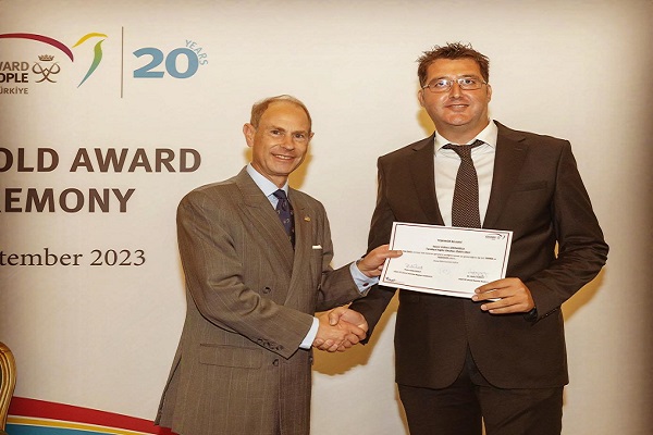 Prens Edward'dan Volkan Şirinoğlu'na teşekkür