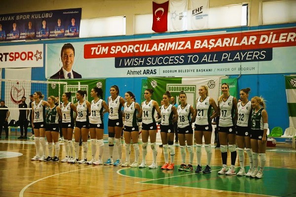 Bodrum Belediyespor Bodrum Spor 5 sette kazandı