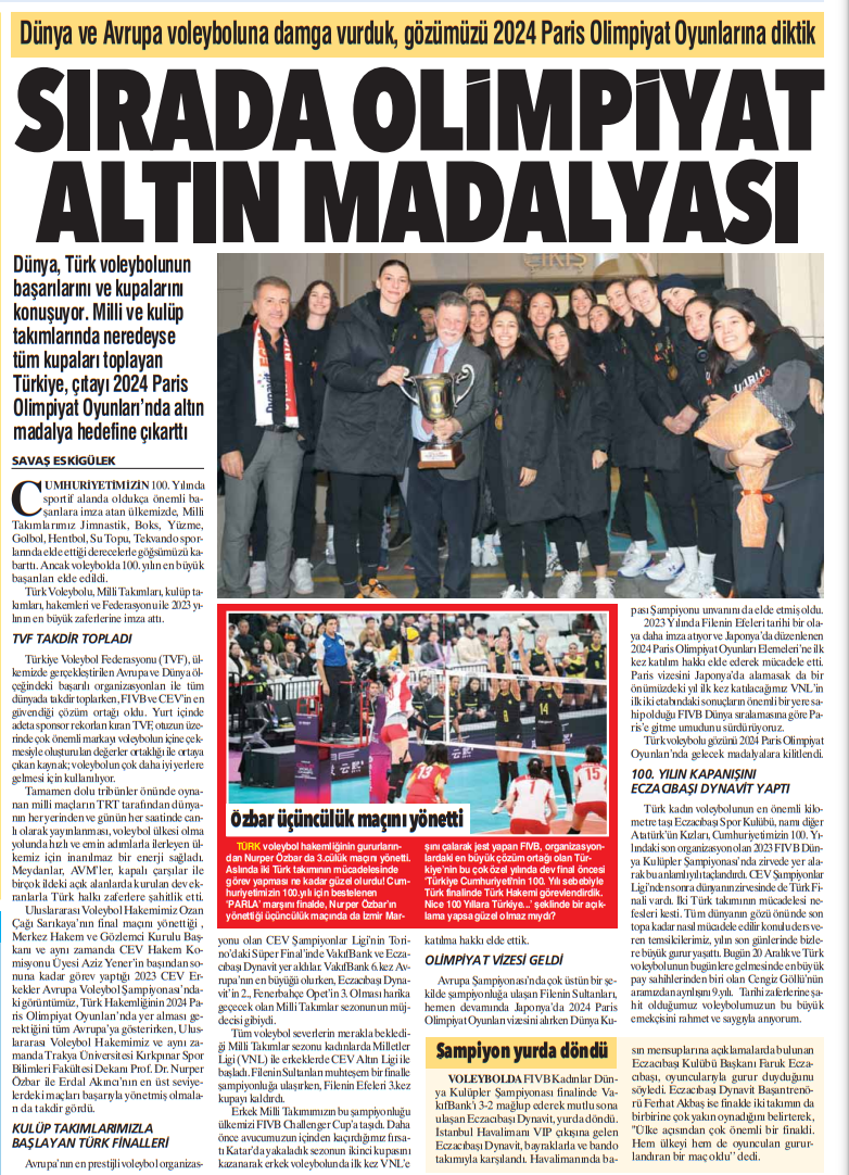 Türk Voleybolu 100.Yıla Damga Vurdu, FIVB Bu Jesti Yapmalıydı