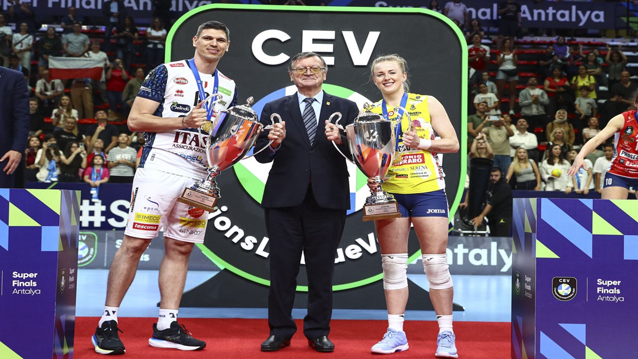 2024 CEV Şampiyonlar Ligi Süper Finalleri’nde Kupa ve Madalyalar Sahiplerini Buldu