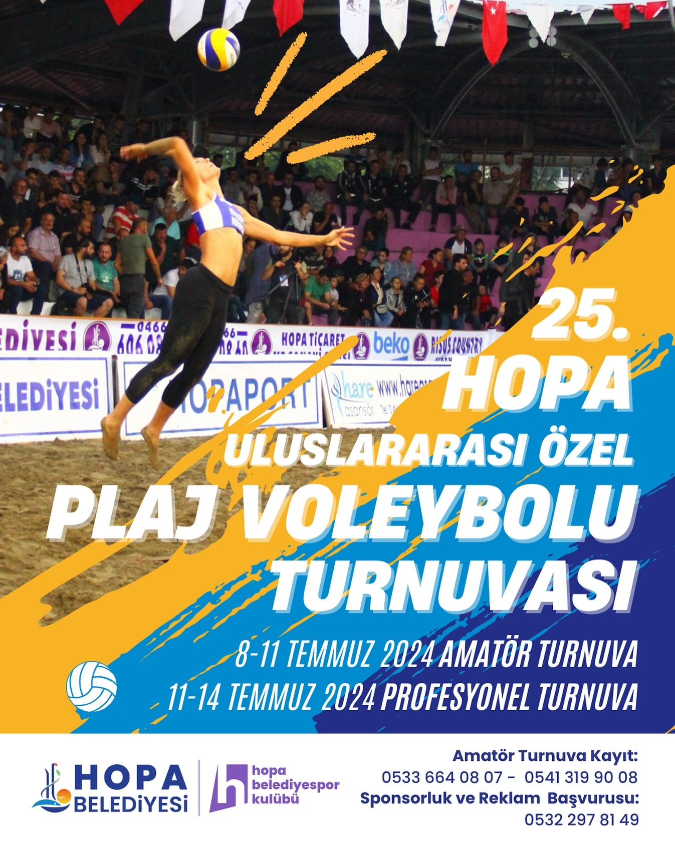 Hopa'da Plaj Voleybolunun 25. Yılına Özel Turnuva
