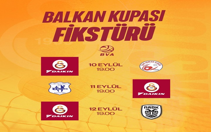 Galatasaray Daikin Balkan Kupası'na ev sahipliği yapacak