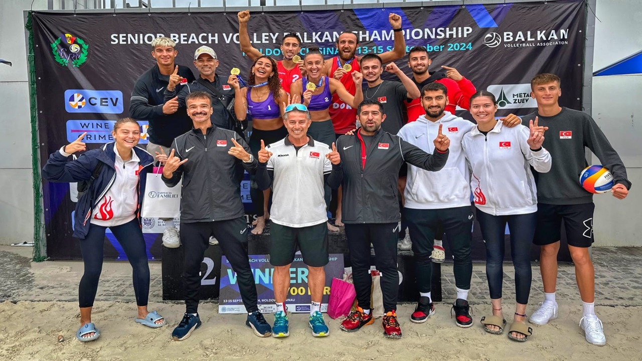 Plaj Voleybolu Balkan Şampiyonasında Şampiyon Türkiye