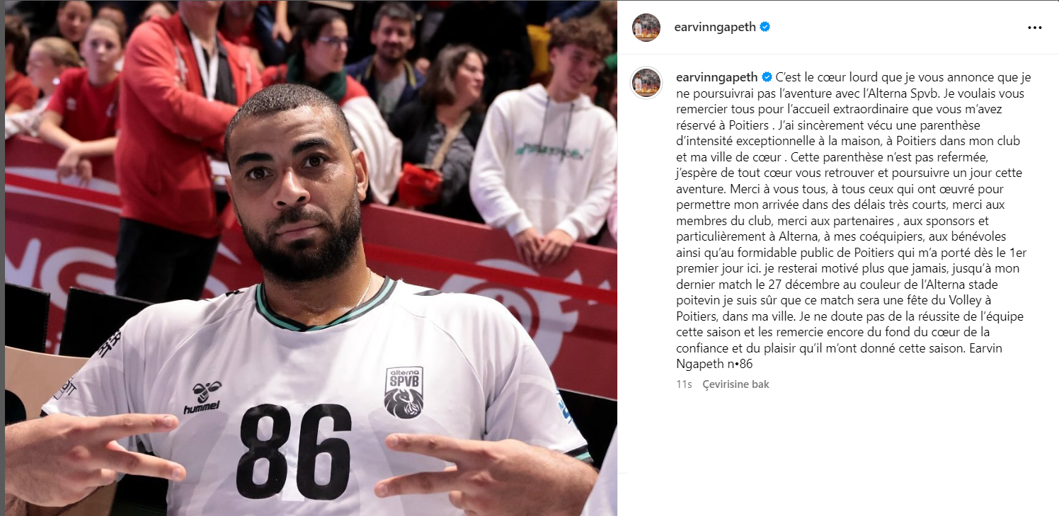 Fransa'dan ayrılacağını açıklayan Earvin Ngapeth Türkiye'ye mi geliyor?