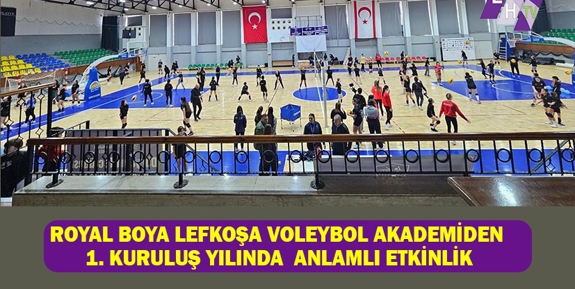 Guidetti, Royal Boya Lefkoşa Voleybol Akademi'nin 1. Kuruluş Yılı Etkinliklerine Katıldı