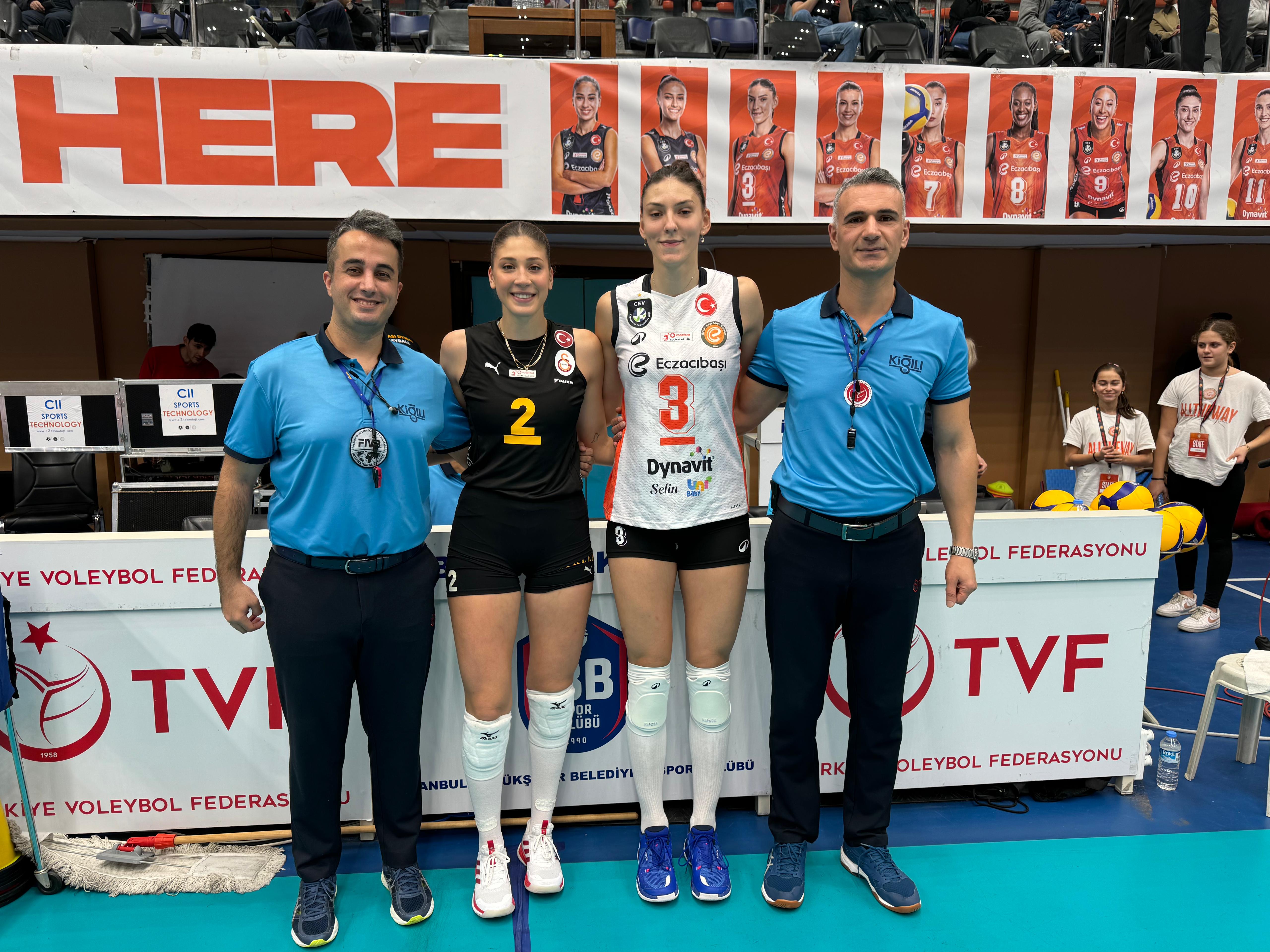 Anastasia Guerra ve Begüm Hepkaptan Sarıyer Bld. Spor'da