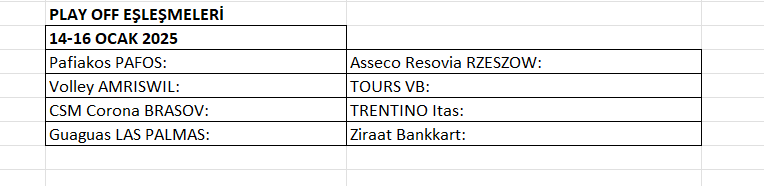 Erkekler CEV Cup'ta Play Off Eşleşmeleri Belli Oldu