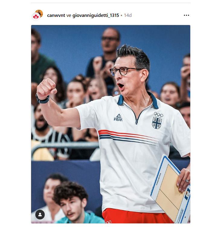 Kanada Voleybol Federasyonu Guidetti'yi açıkladı