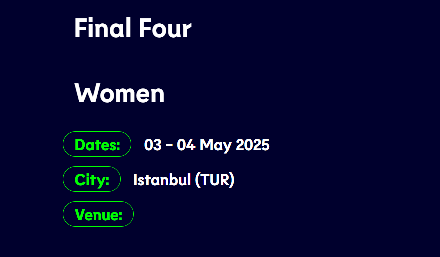 CEV Ülker Sports Arena ismini duyurudan sildi