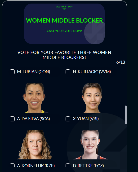 CEV Şampiyonlar Ligi'nde 2025 All-Star oylaması başladı