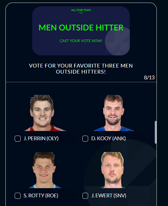 CEV Şampiyonlar Ligi'nde 2025 All-Star oylaması başladı