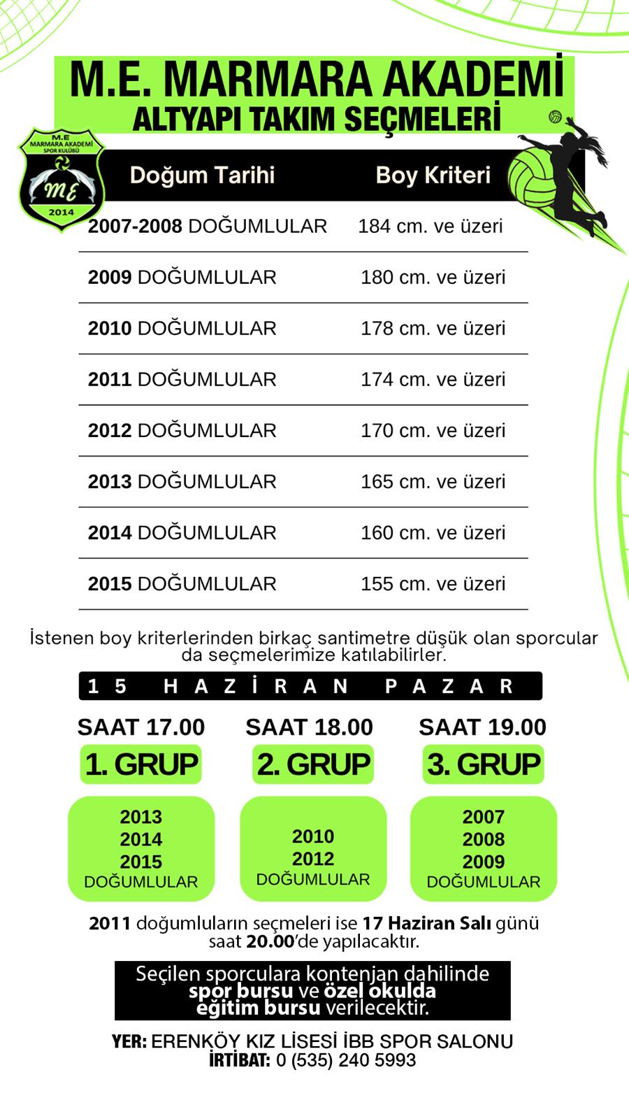 Marmara Akademi'de seçmeler başlıyor