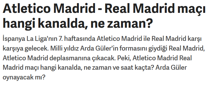 Atletico Madrid Real Madrid’i 5-2 ile geçti