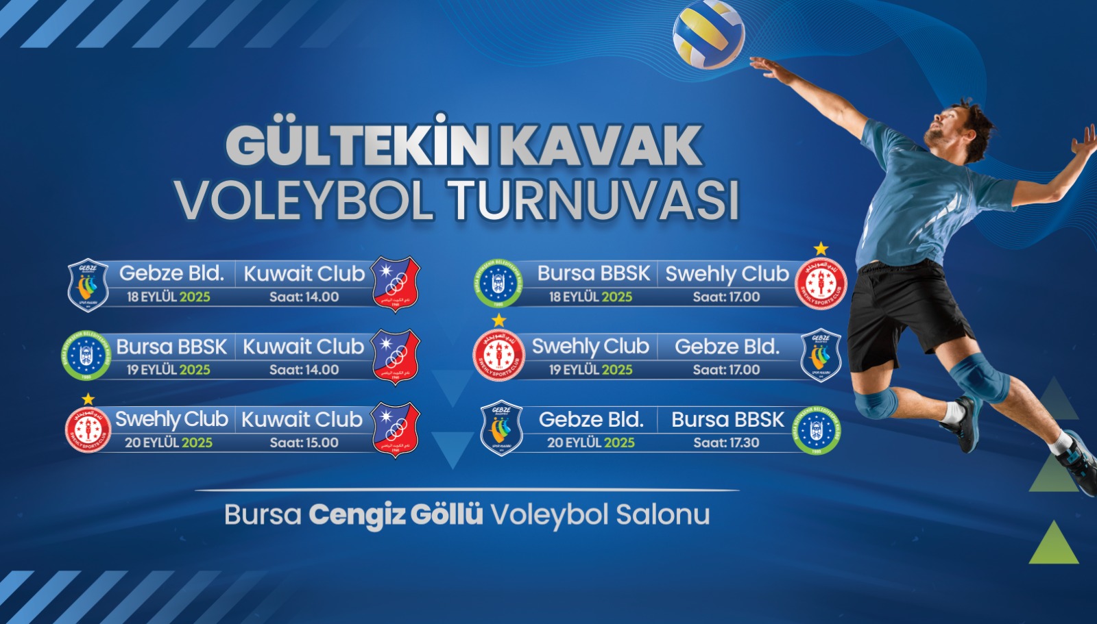 Gültekin Kavak Voleybol Turnuvası Bursa'da başlıyor