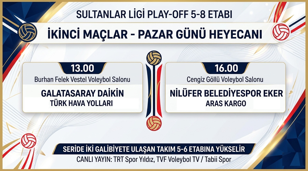 Sultanlar Ligi'nde Play-off 5-8 Etabı 2. Maçları Başlıyor