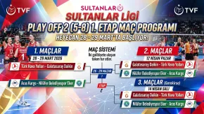 Sultanlar Ligi Play-Off 2 (5-8) 1. Etap Maç Takvimi Açıklandı